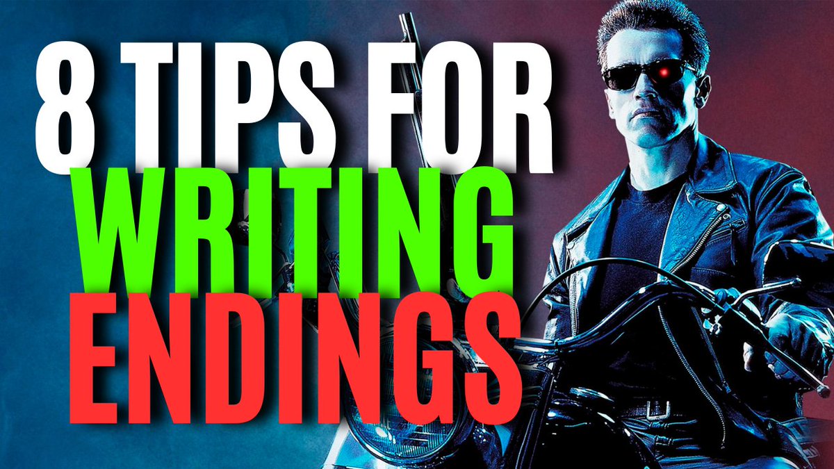 NEW VIDEO! Today I discuss how to write great endings--with examples from Terminator and more!

youtu.be/l2N3FVj5pm0

#WritingCommunity #writing #writingadvice #writerslife #writingtips #Terminator2 #editing #amwriting