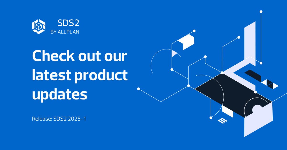 SDS2 2025-1 is officially available for download and packed with performance updates, enhancements, and fixes to help you work faster and smarter! Visit our blog for a full list of new features and enhancements  hubs.la/Q03kLjKn0

#sds22025 #sds2 #newrelease #steeldetailing