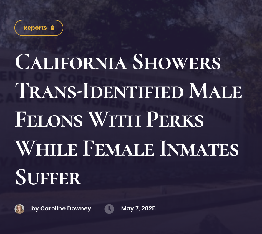 iwfeatures's tweet photo. ‼️BREAKING: Taxpayers are footing the bill for convicted male rapists’ sex changes &amp; condoms within women’s prisons, while female inmates face toxic water, assault, &amp; neglect. @carolinedowney_  https://t.co/cUW5Vzo6CH https://t.co/7elBFH9qQQ