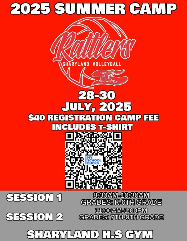 🔥 SHS Rattler Summer Camp 🔥      ‼️Sign up today 🙌🏼‼️