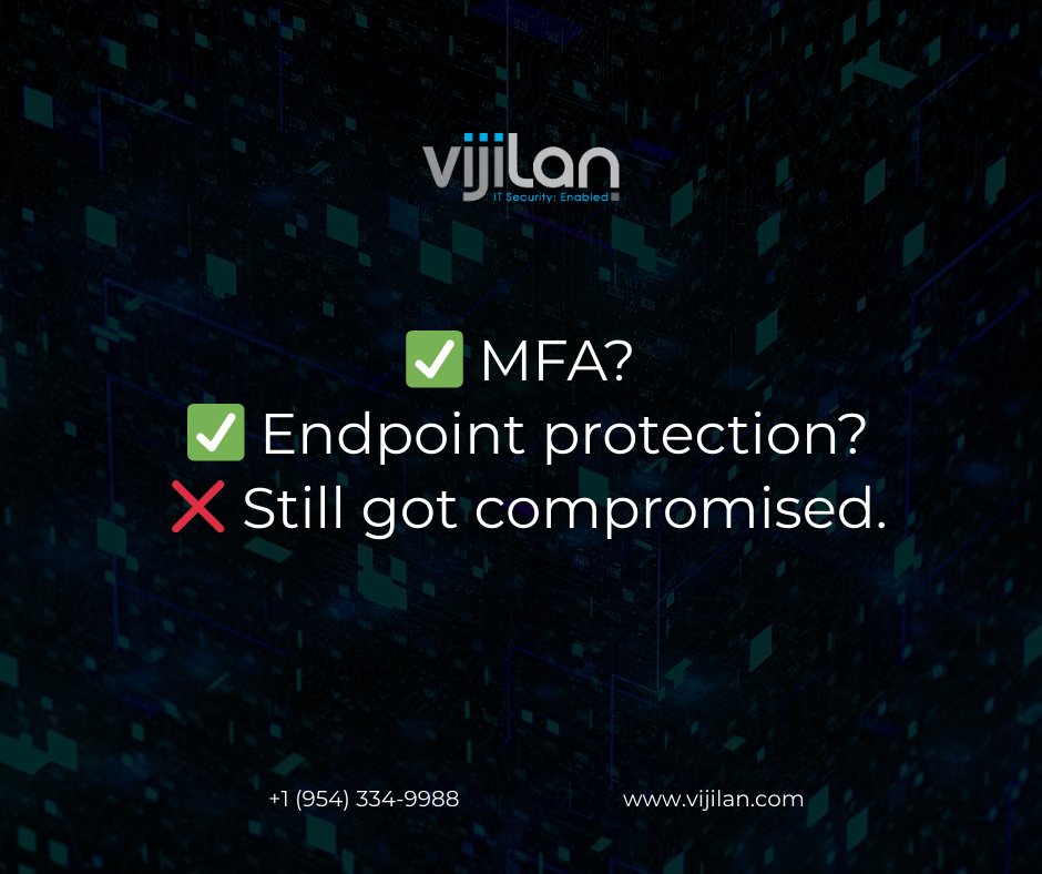 ✅ MFA
✅ EDR
❌ Still compromised

No malware—just a stolen identity.

Most MSPs ignore identity threats..until it’s too late.

We built a plug-and-play kit for Managed ITDR—no extra hires, no complex tech.

Want the kit? hubs.li/Q03lCj7Q0

#MSP #ITDR #M365 #XDR #CyberRisk