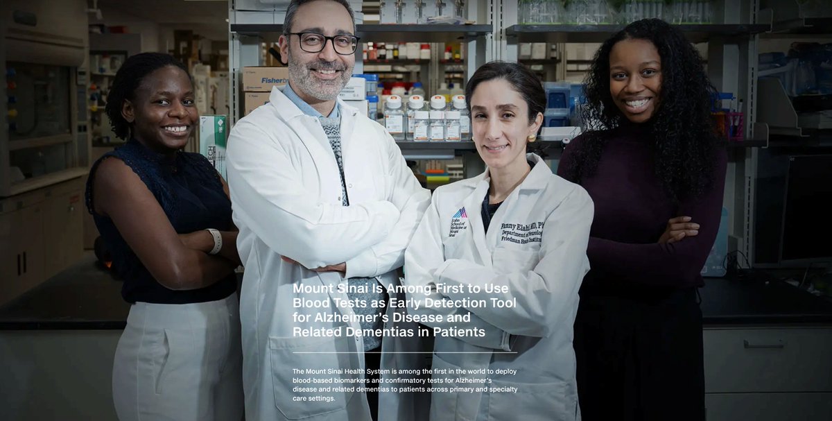 Friedman Brain Institute (@sinaibrain) on Twitter photo ONLINE NOW! Neurosurgery & Neurology Special Report. 2025. In this issue, Check Out "Mount Sinai Is Among First to Use Blood Tests as Early Detection Tool for #AlzheimersDisease and Related #Dementias in Patients". <a href="/FannyElahi/">Fanny Elahi, MD, PhD</a> <a href="/DavosAlzheimers/">Davos Alzheimer’s Collaborative</a> Learn More👉reports.mountsinai.org/article/neuro2… ONLINE NOW! Neurosurgery & Neurology Special Report. 2025. In this issue, Check Out "Mount Sinai Is Among First to Use Blood Tests as Early Detection Tool for #AlzheimersDisease and Related #Dementias in Patients". <a href="/FannyElahi/">Fanny Elahi, MD, PhD</a> <a href="/DavosAlzheimers/">Davos Alzheimer’s Collaborative</a> Learn More👉reports.mountsinai.org/article/neuro2…