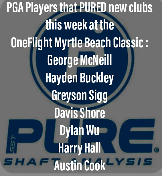 Busy week for new clubs getting SST PURED at the OneFlight Myrtle Beach Classic #sst #sstpure #oneflight #golf #clubfitting