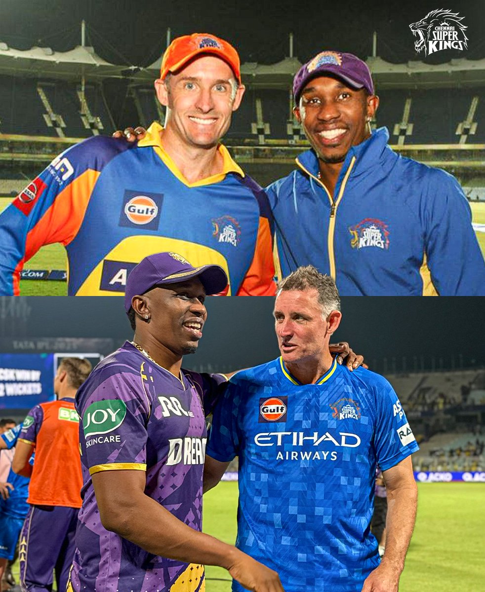 ChennaiIPL's tweet photo. Once upon a time, The OG lions! 💛⏪

#KKRvCSK #WhistlePodu 🦁💛 https://t.co/aIWmA84u55