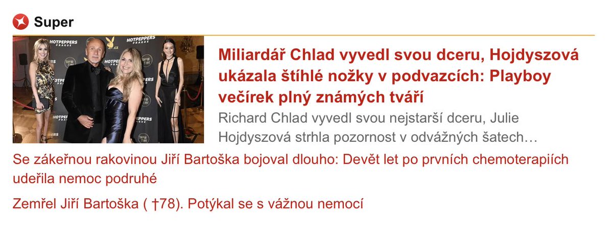 Super cezet ma priority srovnane celkem jasne.