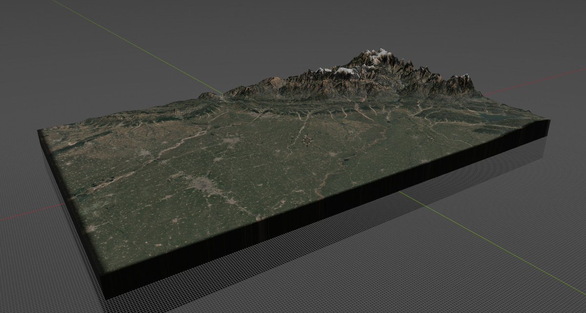 I'll leave the India-Pakistan commentary to people who are more knowledgeable, but here's a 3D map I made of the current area of fighting.