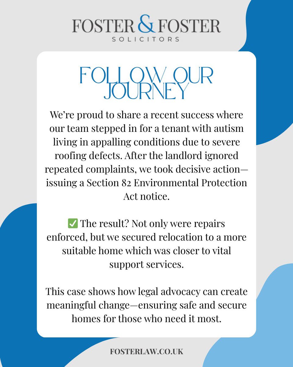 #FollowOurJourney 
We are proud to share our recent success on how we secured urgent action and a better future for a vulnerable tenant and their family

#fyp #legal #housing #environment #London #northlondon #court #legalaid