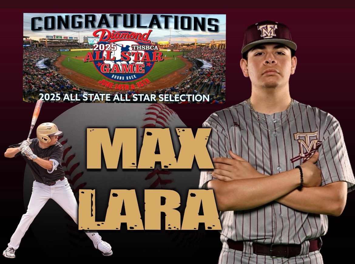 Coach Moody (@jkmoody44) on Twitter photo Congratulations to <a href="/TMWarriorBSBL/">WarriorBaseball_TM</a> very own <a href="/Max_Lara3/">Max</a> for being named to the <a href="/thsbcaStar/">THSBCA All Star</a> team!!! #ShowTime Congratulations to <a href="/TMWarriorBSBL/">WarriorBaseball_TM</a> very own <a href="/Max_Lara3/">Max</a> for being named to the <a href="/thsbcaStar/">THSBCA All Star</a> team!!! #ShowTime