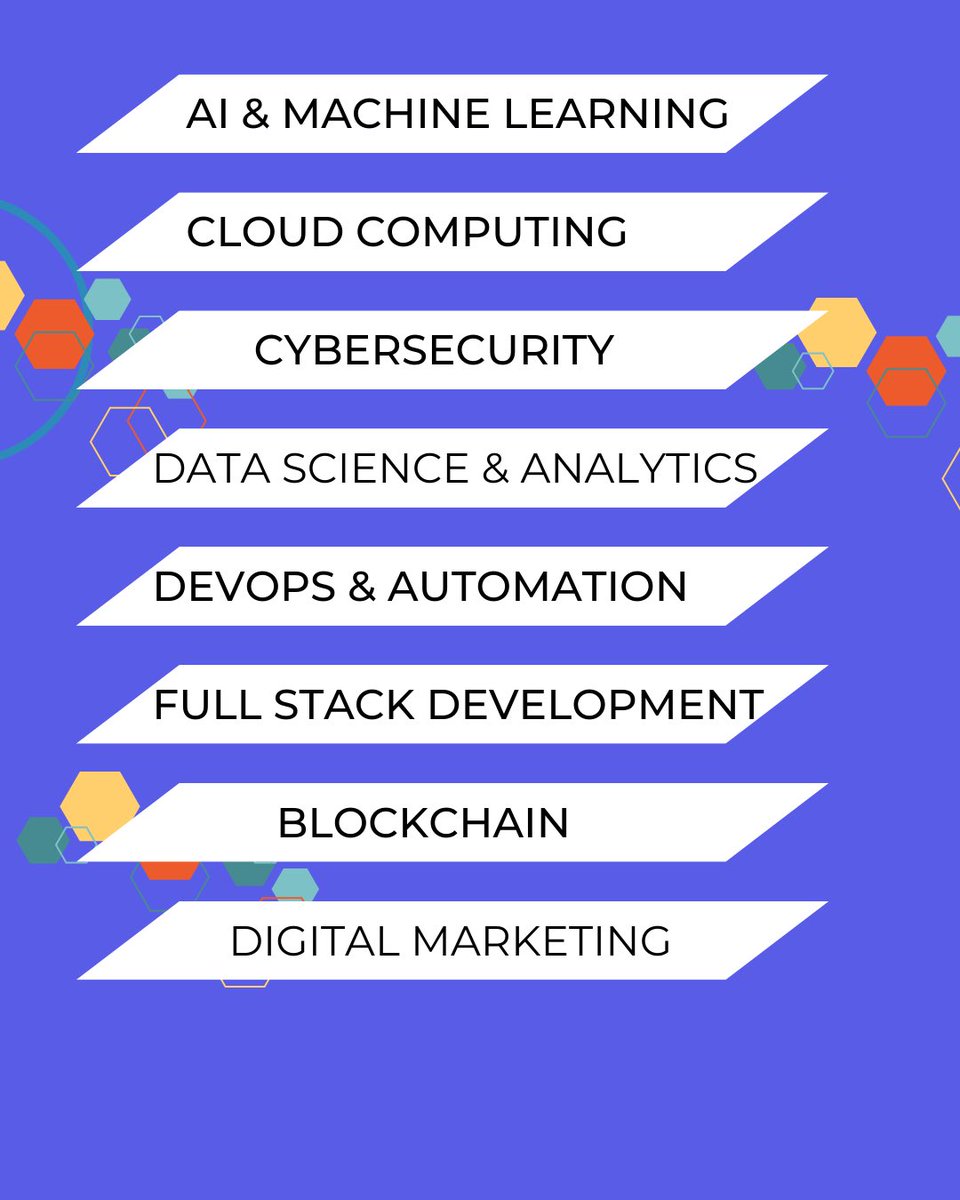 CodegarageA's tweet image. Top 8 Tech Skills Employers Will Look for in 2025:
1.AI & Machine Learning
2.Cloud Computing (AWS, Azure, GCP)
3.Cybersecurity
4. Data Science & Analytics
5. DevOps & Automation
6. Full-Stack Development
7. Blockchain
8. Digital Marketing