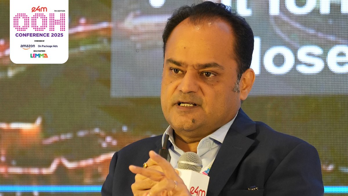 e4mtweets's tweet image. Shubhranshu Singh, CMO of Tata Motors, delivers the Closing Keynote at #e4mNeonsOOH Conference 2025, exploring the balance between High Touch &amp;amp; High Tech OOH in a digitally-driven media ecosystem. Following this, a fireside chat with Siddharth Dabhade, Chief Business Officer at