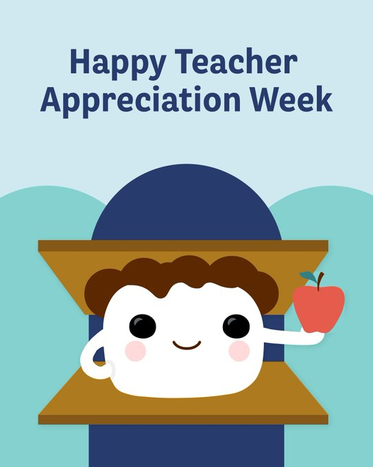 rhawki9_edu's tweet photo. Happy Teacher Appreciation Week! I've been blessed to have worked with so many amazing teachers and staff throughout my many years in education. Cheers!
#EvergreenAcad #ROE44 @SEDOL_IL @rlascusd116 @WaukeganSchools @D114Stanton @GrantBulldogs #TEACHers #education @ISBEnews https://t.co/toEmKgtsBh