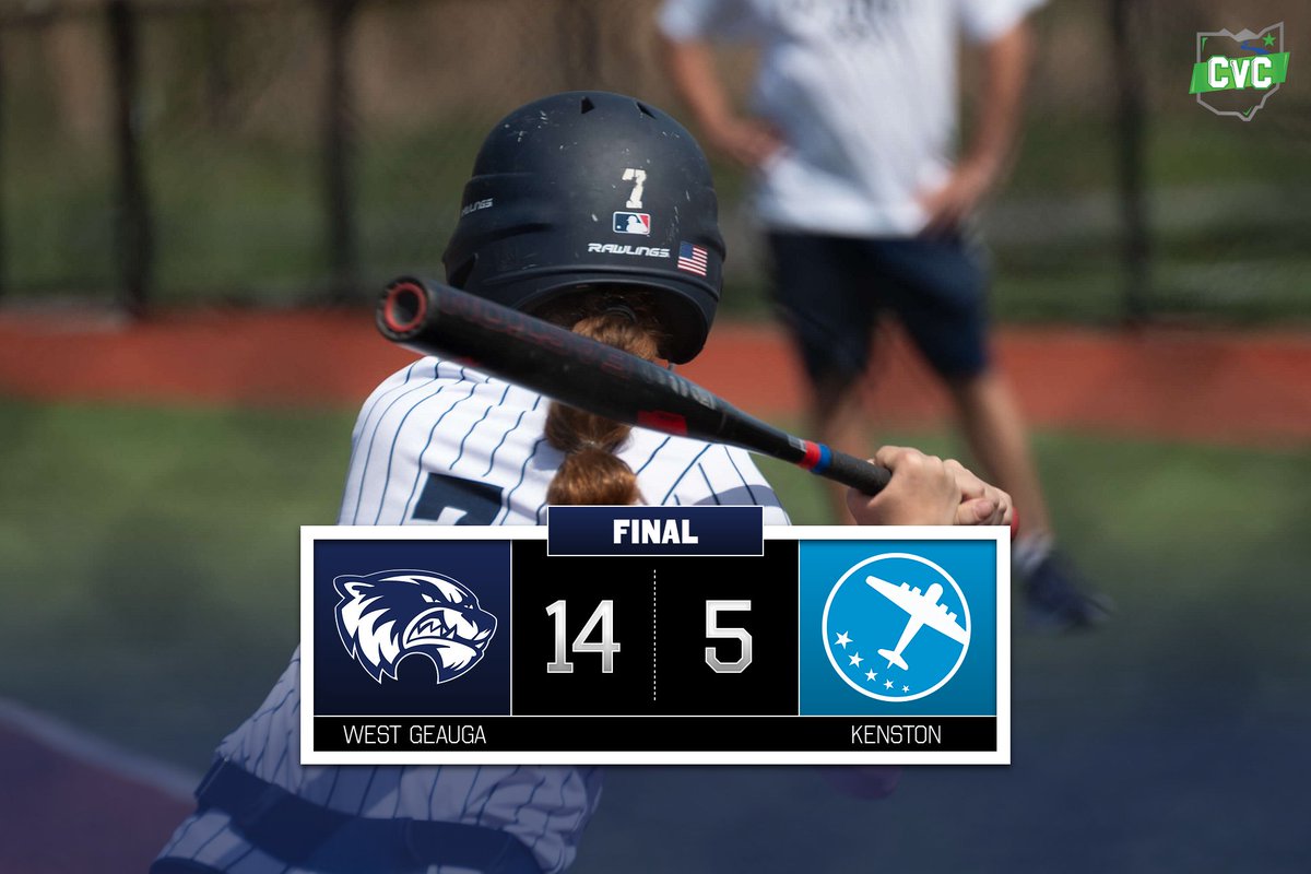 SB: 

West Geauga 14 Kenston 5 

Malone: 3-4, 2r, 3rbi
Gambatese: 2-2, 2rbi
Atwara: 3-3, rbi
Lear: 2-2, 3rbi
Percassi: 7ip, 3h, 5r, 3er, 6k