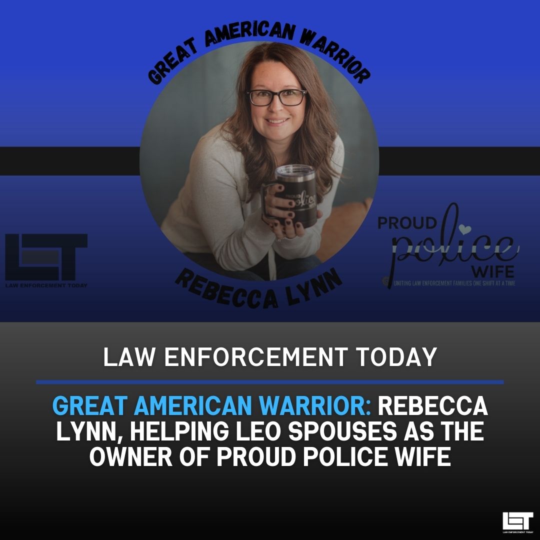 Rebecca Lynn, a wife of a police officer of 18 years, saw the need for support for law enforcement families. "That was when she decided SHE would be the answer to this issue - and that's how the Proud Police Wife brand was born!"
Rebecca Lynn, a Great American Warrior in our