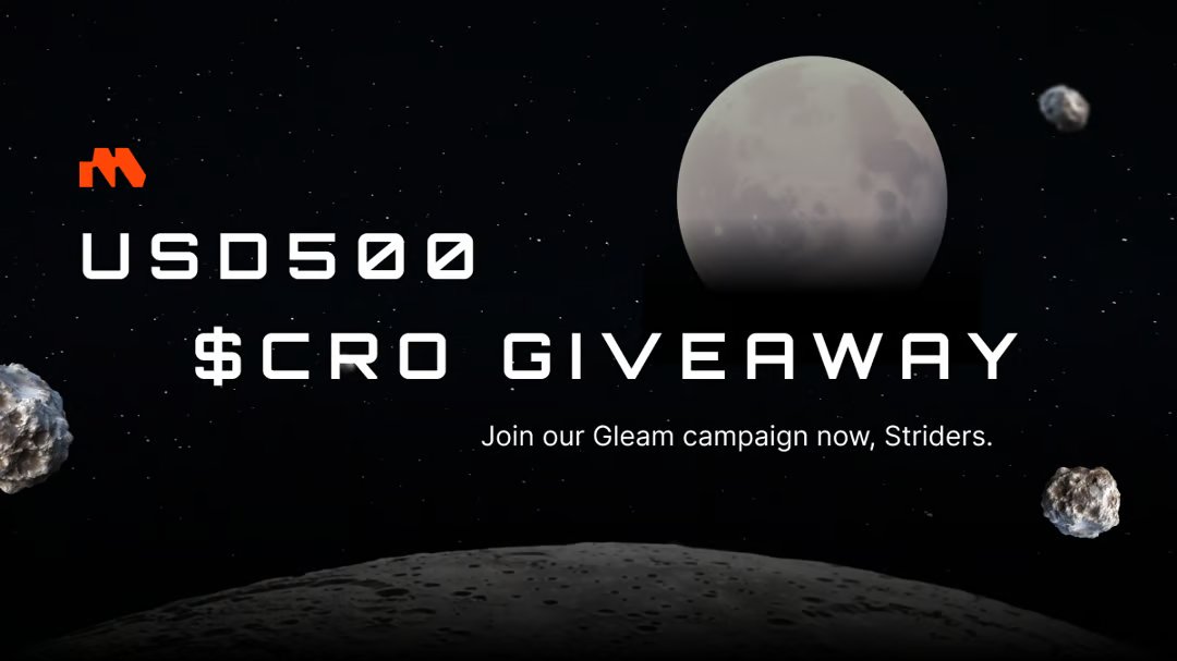 Excited to be sharing a special partnership giveaway with <a href="/VVS_finance/">VVS-Finance</a> 🫡

Thank you for the warm welcome #crofam

Details:
Moonlander MLP Staking Mission: $500 Giveaway
10 lucky Striders will each receive $50 in $CRO!

How to Join the Mission:
✅ Stake a minimum of $25 in MLP
✅