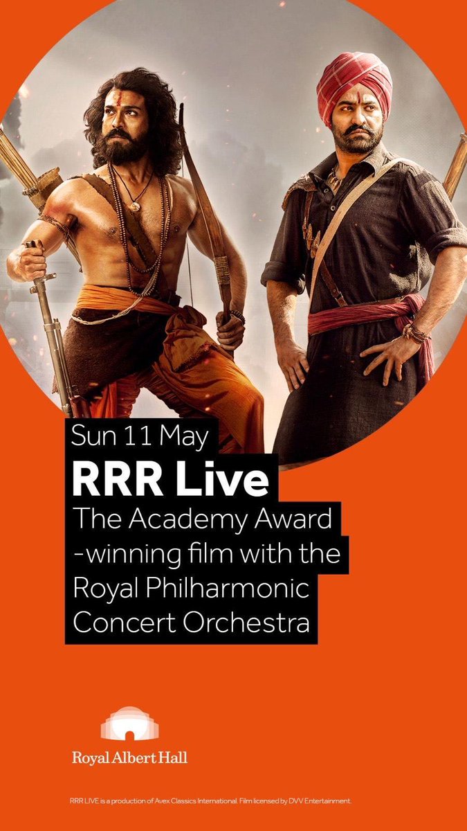 RRR Movie (@rrrmovie) on Twitter photo LONDON… here we come!
Relive the soul of #RRRMovie like never before with a scintillating live orchestral performance by the Royal Philharmonic Orchestra 🎶
Join our Trio <a href="/ssrajamouli/">rajamouli ss</a> <a href="/tarak9999/">Jr NTR</a> <a href="/AlwaysRamCharan/">Ram Charan</a> at <a href="/RoyalAlbertHall/">Royal Albert Hall</a> London on Sunday, May 11th for a musical LONDON… here we come!
Relive the soul of #RRRMovie like never before with a scintillating live orchestral performance by the Royal Philharmonic Orchestra 🎶
Join our Trio <a href="/ssrajamouli/">rajamouli ss</a> <a href="/tarak9999/">Jr NTR</a> <a href="/AlwaysRamCharan/">Ram Charan</a> at <a href="/RoyalAlbertHall/">Royal Albert Hall</a> London on Sunday, May 11th for a musical