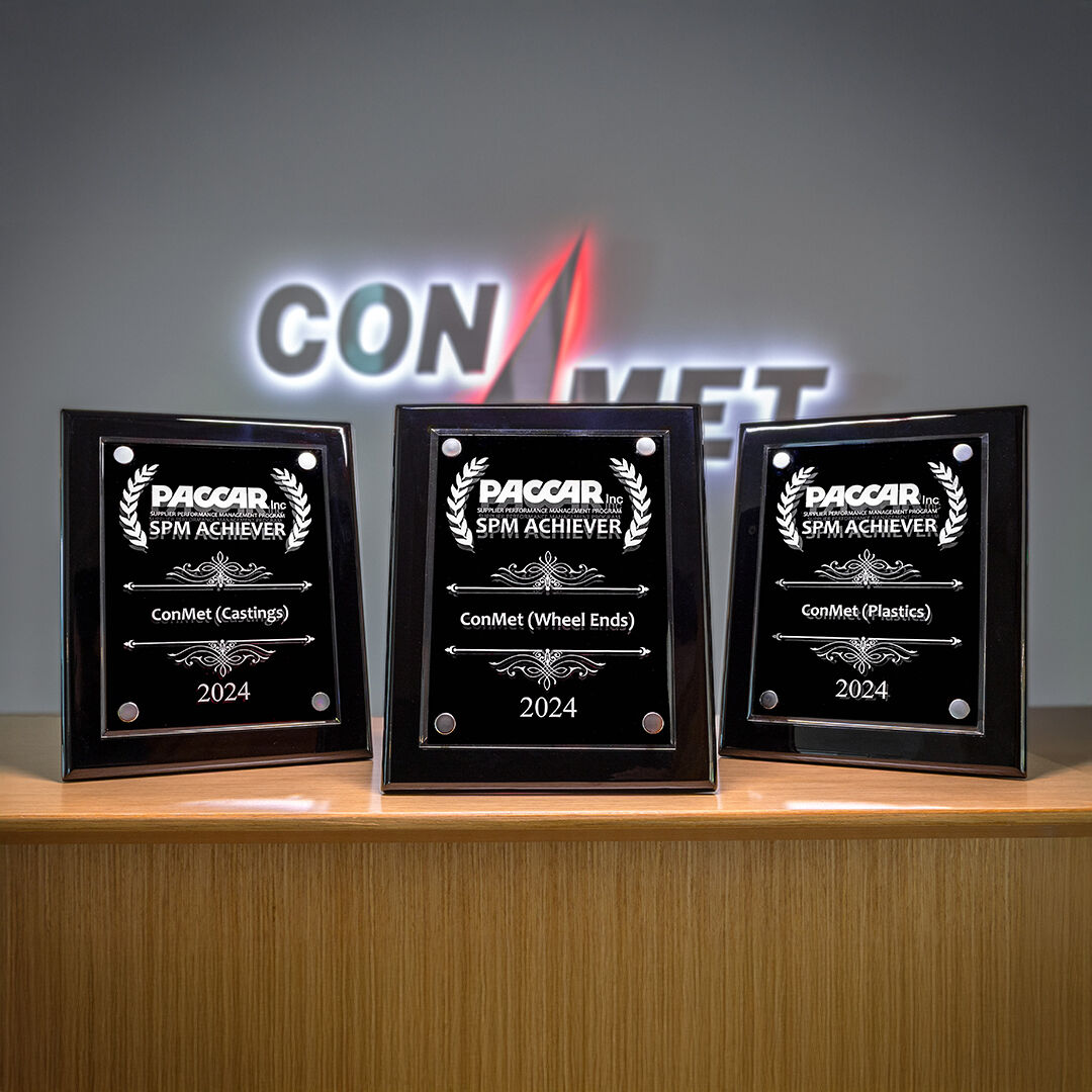 We’re honored to share that ConMet has received three 2024 PACCAR Supplier Performance Management (SPM) Awards, recognizing excellence in wheel ends, castings, and plastics.

Read the full press release: bit.ly/4lQXZ7n