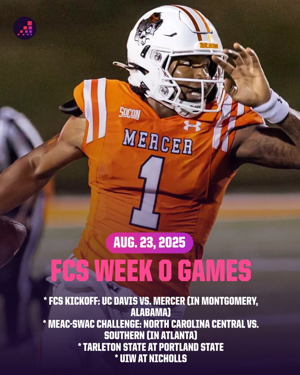 The Week 0 schedule includes four programs that each recorded an FCS playoff win last season: UC Davis, Mercer, Tarleton State and UIW.