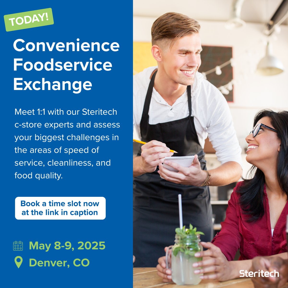 We’re talking all about the issues that matter most to c-store success live from CFX today and tomorrow! Don’t miss your chance to meet 1:1 with our c-store expert and get insights tailored to your business. 

Book your meeting now. &gt;&gt; spklr.io/6018CKtm