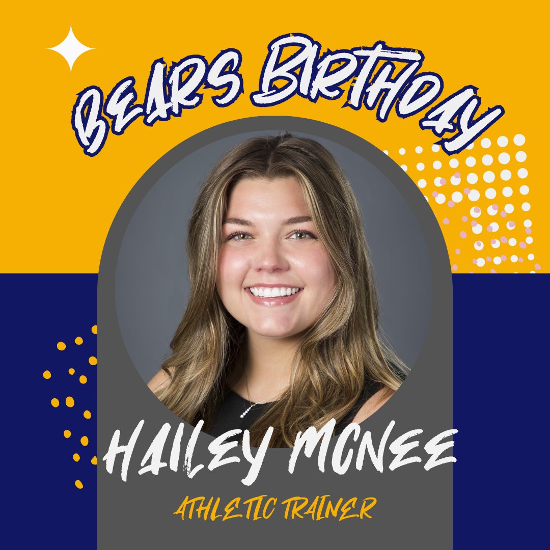Wishing the happiest of Birthdays to our Athletic Trainer, Hailey McNee 🎉

#BearsBirthday #BearWitness