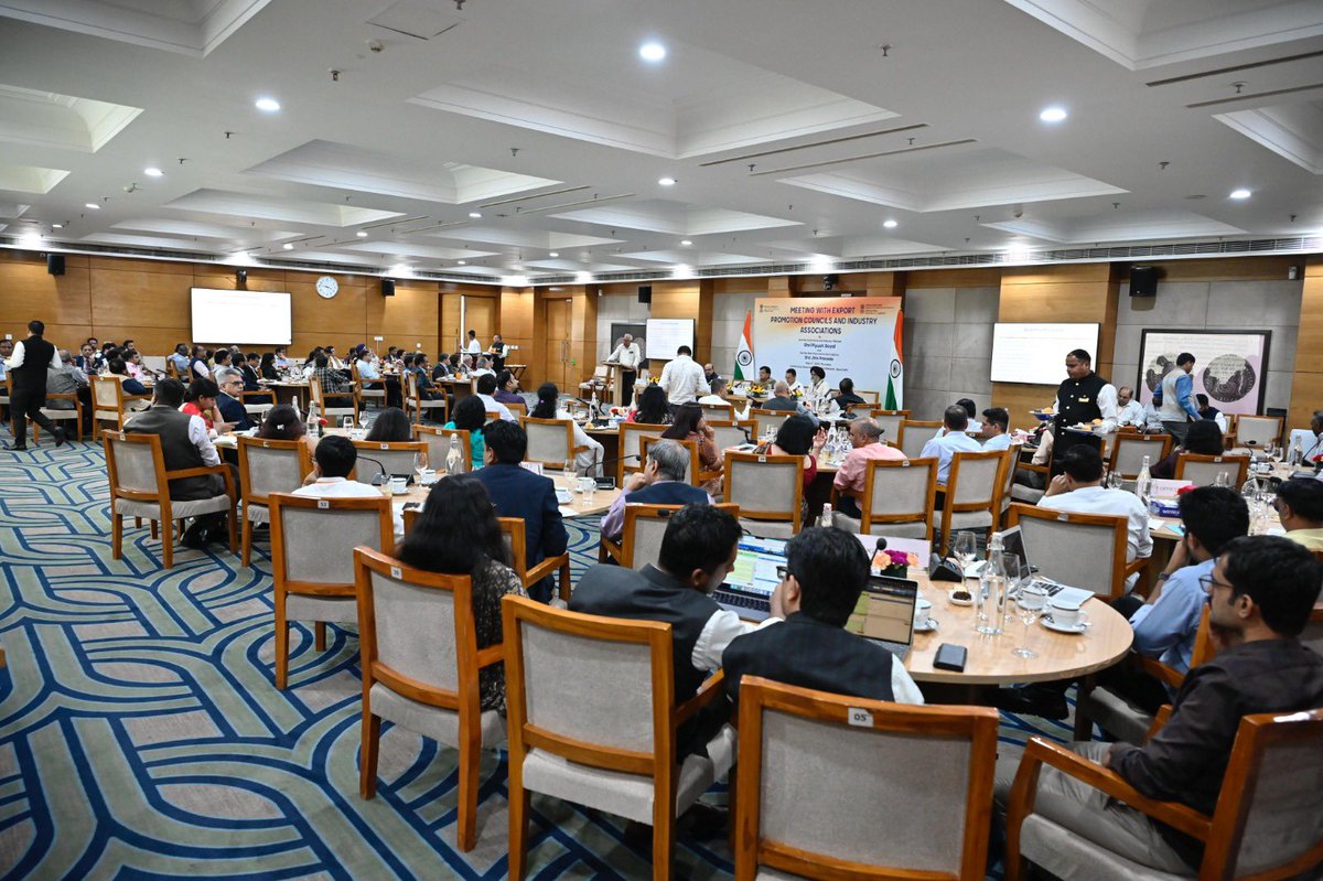 Held productive stakeholder consultations with Export Promotion Councils and Industry Associations on the India-UK Free Trade Agreement. 
 
Encouraged by the optimism and positivity among industry leaders about new opportunities for Indian businesses and exporters.

#IndiaUKFTA