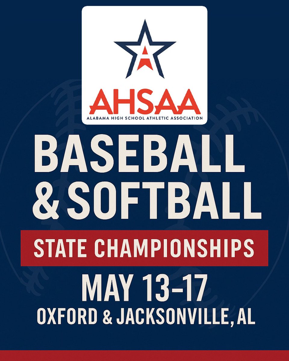 🔥 The 2025 AHSAA Baseball &amp; Softball State Championships are May 13–17 in Oxford &amp; Jacksonville, AL! 🥎⚾ Grab limited-edition gear at the Team IP tent or online: zurl.co/y89EX 🛍️ #AHSAA #TeamIP #Baseball #Softball #TeamIPMerch
