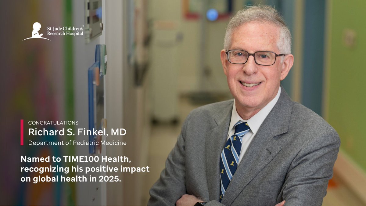 Richard S. Finkel, MD, director of the Center for Experimental Neurotherapeutics at St. Jude Children’s Research Hospital, has been named to <a href="/TIME/">TIME</a> 100 Health, recognizing his contributions to global health in 2025.