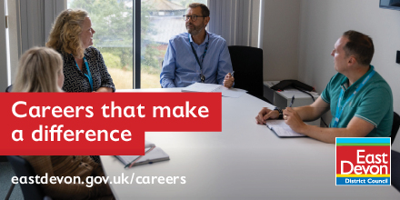 We have a great job opportunity with our Countryside &amp; Leisure Team

National Landscape Planning Adviser
£35,235 - £41,511 pa (pro rata)
Fixed term up to 2 years
Part time 15 hrs pw  
Sidmouth

Closing on 8th June 2025
For full details and to apply: jobs.eastdevon.gov.uk