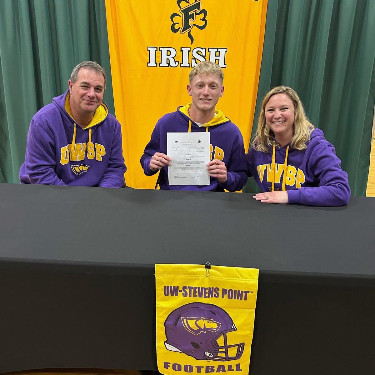 Freedom Football (@freedomirishfb) on Twitter photo Congratulations Parker! Good luck at Stevens Point! Congratulations Parker! Good luck at Stevens Point!