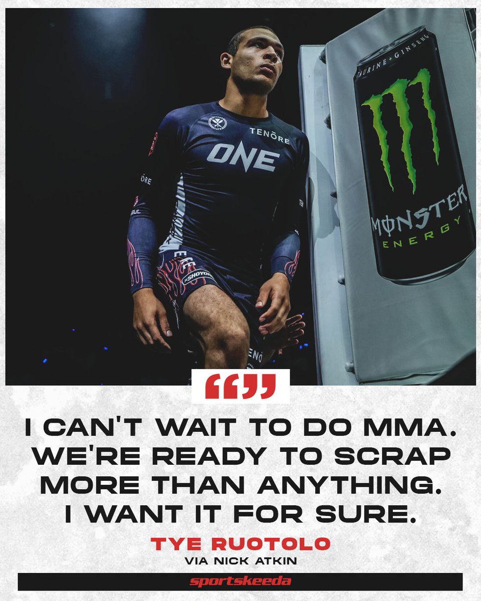 sportskeedaMMA's tweet image. 😮Tye Ruotolo doubles down on his goal to make his MMA dream a reality! 

#SubmissionGrappling #ONEChampionship