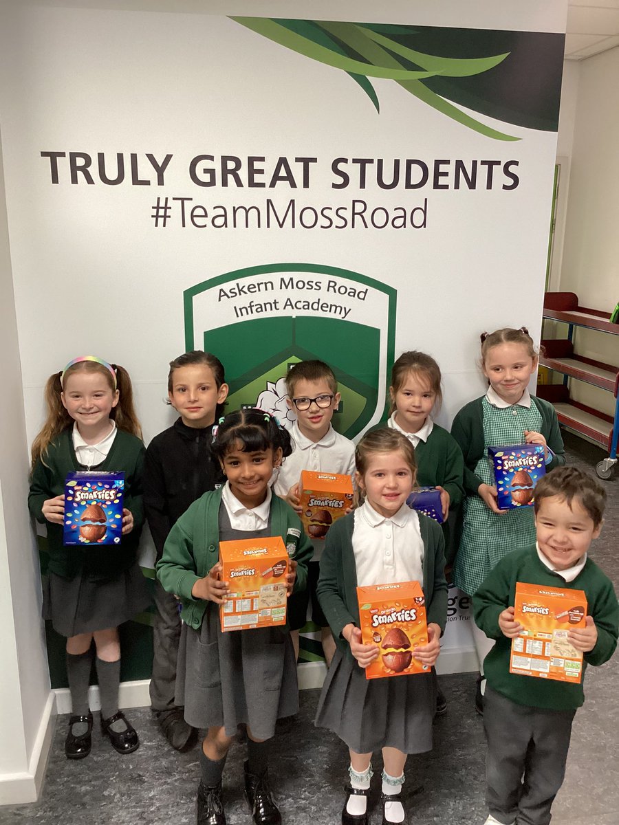 Well done to the winners of our school attendance raffle! 🐣
