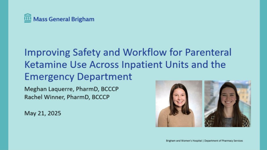 Thank you to Meghan Laquerre and Rachel Winner, two of our pharmacy clinical specialists, for presenting at our Pharmacy M&amp;M Conference this month! #TwitteRx