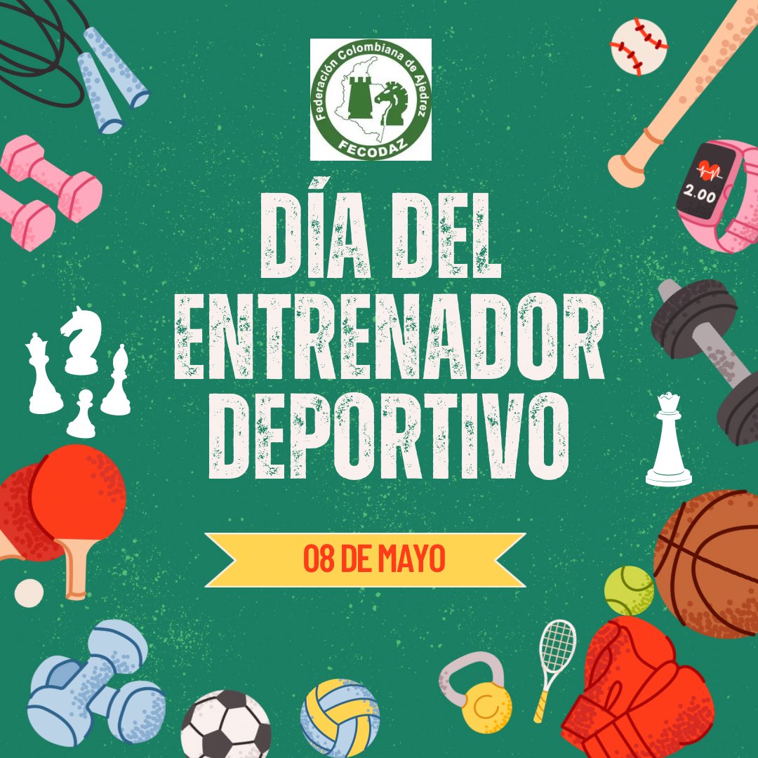 Feliz día a todos los entrenadores de Ajedrez de Colombia!!