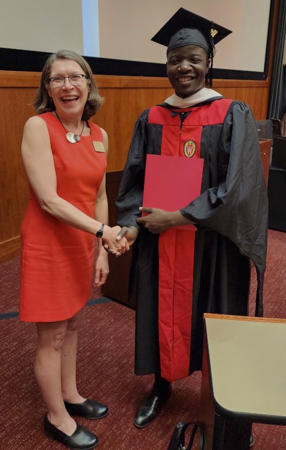 May 7th was a red-letter day with a visit from Madeleine Féquière, Consul General of Canada in Chicago, and the International Student Services Graduation Celebration. Eric Wafula, who served on the International Division’s APC, was one of the hundreds of graduates we honored!
