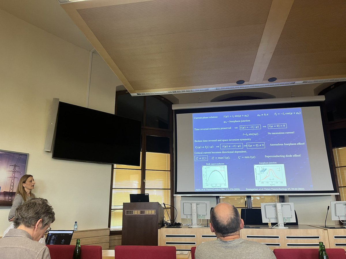 SUPERQUMAP (@superqumap) on Twitter photo We now begin the final session of the day with Zorica Popović from <a href="/BelgradeUni/">Belgrade University</a> who will talk about the Josephson diode effect. We now begin the final session of the day with Zorica Popović from <a href="/BelgradeUni/">Belgrade University</a> who will talk about the Josephson diode effect.
