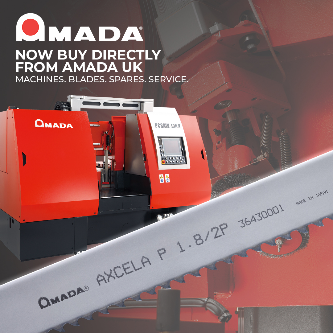 AmadaUKLTD's tweet image. Effective from the 8th May 2025 AMADA Sawing Machines, Blades, Spares and Service are now available direct from AMADA UK LTD.

Learn more here: amada.eu/uk-en/more/new…

Contact us on: 01562 749 736 or bandsaws@amada.co.uk for further information.

#bandsaws #blades #amadablades