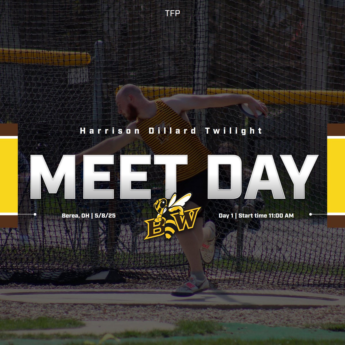 It's meet day! Today and tomorrow, our athletes will be competing in our very own Harrison Dillard Twilight Meet. Today we will have throws and jumping events going on, so be sure to show up and cheer those athletes on!
#bwtfp #ncaad3 #trackandfield