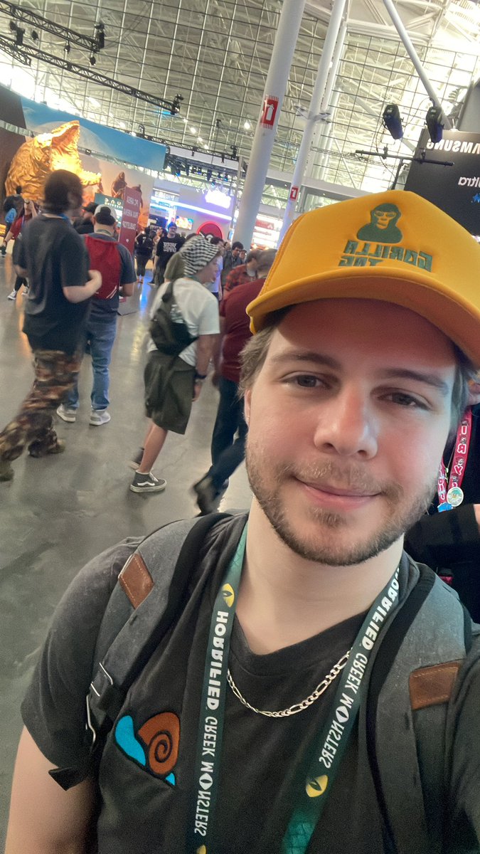 ChubbierSnail ➡️ PAX East ‘25 (@chubbiersnail) on Twitter photo Day 1 of PAX East woooo! Repping my GTag hat (<a href="/AnimalCompanyVR/">Animal Company</a> we NEED a hat please 😭🙏)
Say hi if you see me! #PAXEast25 Day 1 of PAX East woooo! Repping my GTag hat (<a href="/AnimalCompanyVR/">Animal Company</a> we NEED a hat please 😭🙏)
Say hi if you see me! #PAXEast25