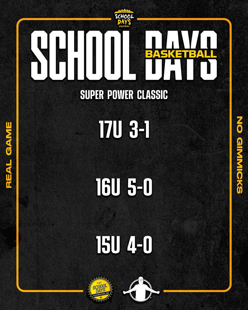 3 tournaments down this spring. 2 more to go to finish out May, starting this weekend at home in the Moneyball Shootout!  

Real Game. No Gimmicks. 

The School Days Foundation