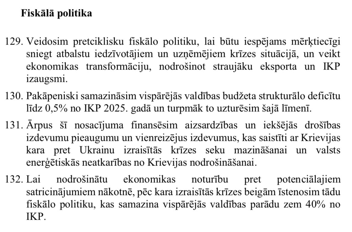 💰Valsts parāds pēdējos 3 gados izauga no 40% no IKP līdz 46%.

🏦Šodien Finanšu ministrs paziņo, ka nākamajos gados tas nedrīkstot pārsniegt jau 55%.

❗️Pievērsiet uzmanību pēdējam ekrāna šāviņam - Krišjāņa Kariņa II valdība un finanšu ministrs Arvils Ašeradens

“ 2025. gadā
