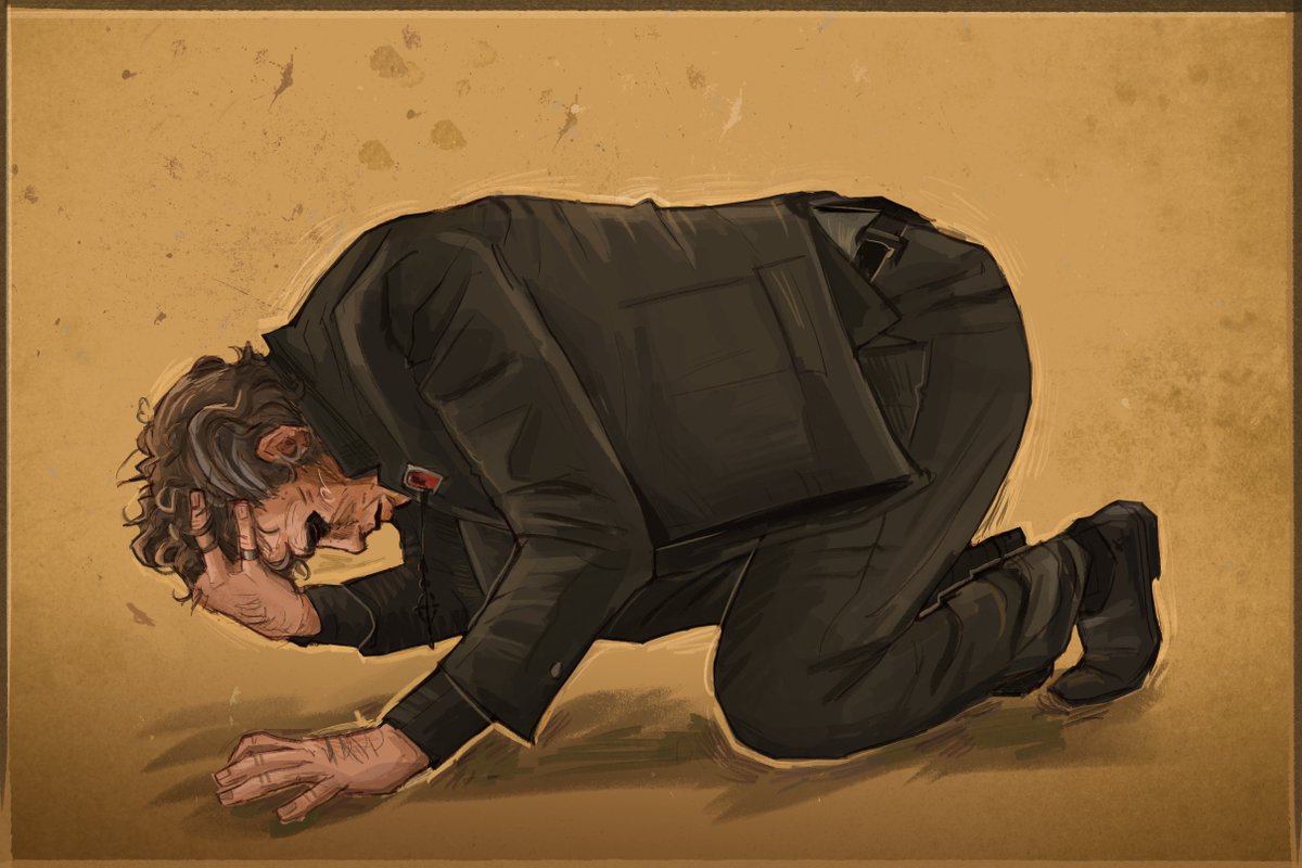 JustAishy's tweet image. the pope is american so i drew Copia crashing out