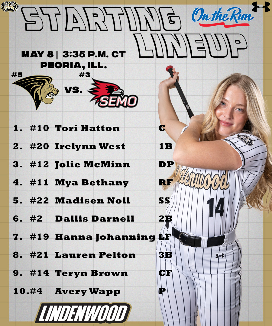 𝐎𝐧𝐞 𝐆𝐚𝐦𝐞 𝐌𝐞𝐧𝐭𝐚𝐥𝐢𝐭𝐲🦁🥎

🆚#3 SEMO
📍Peoria, Ill.
🏟️Louisville Slugger Sports Complex
🕞3:35 p.m. CT
📺ESPN+

#InTheArena