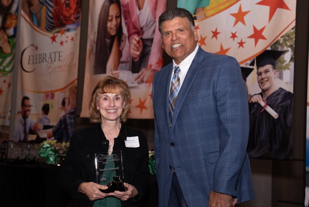 🎉 Honored to celebrate Sandy Crowell as our Celebrate Excellence Educator of the Year. For nearly 40 years, she’s led the way in early childhood ed—launching HCESC’s first special ed &amp; autism preschool programs. Her legacy is one of 💚 and impact! Congrats, Sandy! 👏
