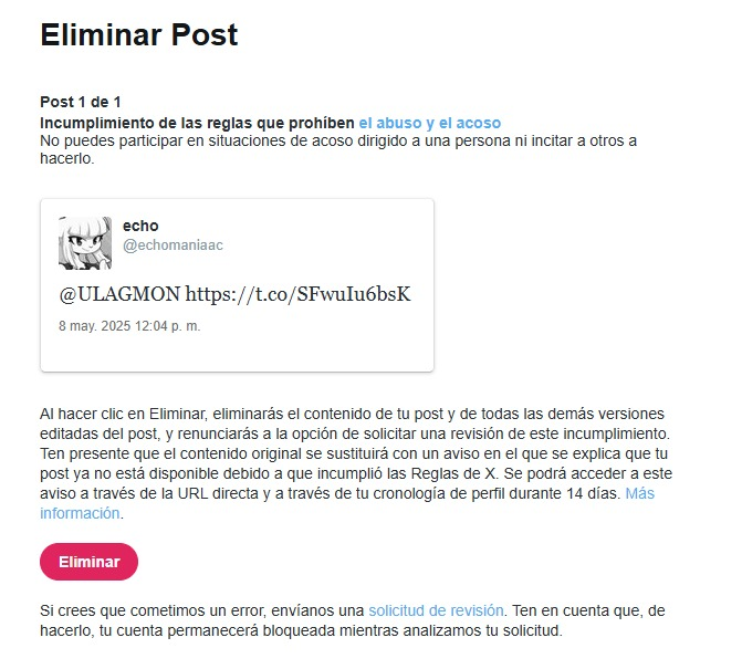 UAM me denuncio la cuenta por las contundentes verdades sobre sus interacciones homosexualistas en el anarcoforo, esta censura woke no sera tolerada.