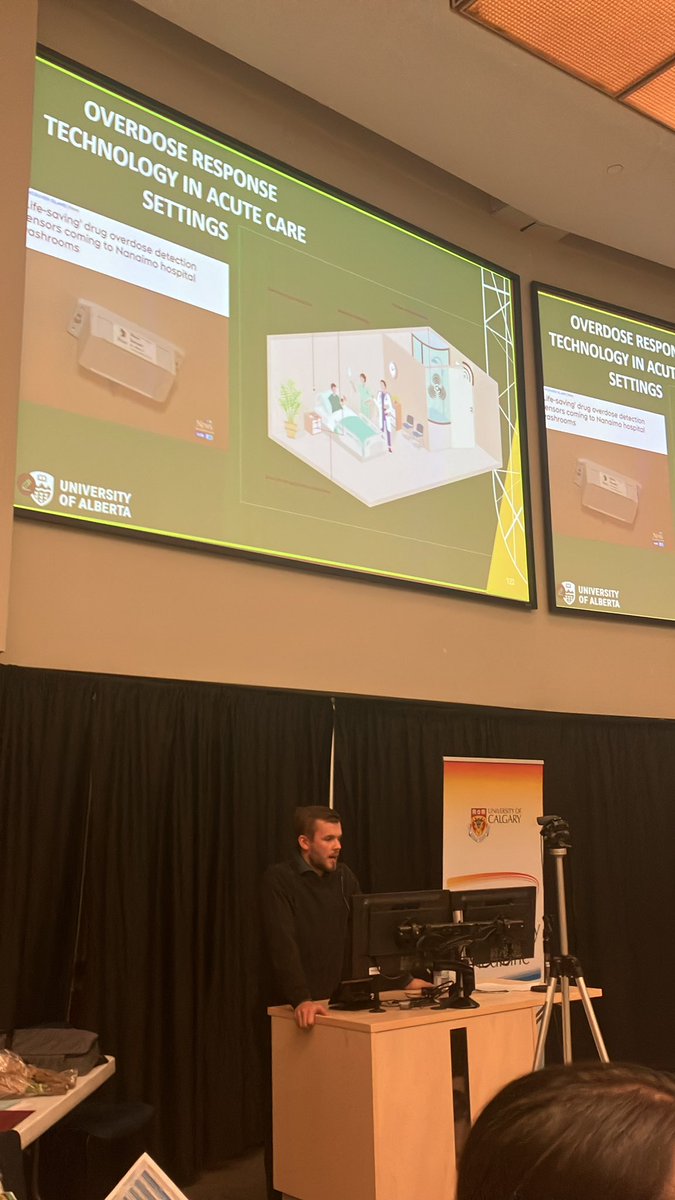 UofC Emergency Medicine Research (@uofcemresearch) on Twitter photo Mr William Rioux walks us through the use of overdose response technology in acute care setting for preventing drug related poisonings #EMResearchday2025 Mr William Rioux walks us through the use of overdose response technology in acute care setting for preventing drug related poisonings #EMResearchday2025