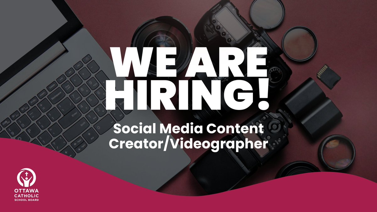 🎥Are you a creative storyteller with a passion for social media and videography? Join our Communications team for a 14-month term and help showcase the heart of the OCSB.

🔗Learn more and apply by May 15: ocsb.simplication.com/applicant/jobp…

#ocsbCareer #OttawaJobs #Photography #Video