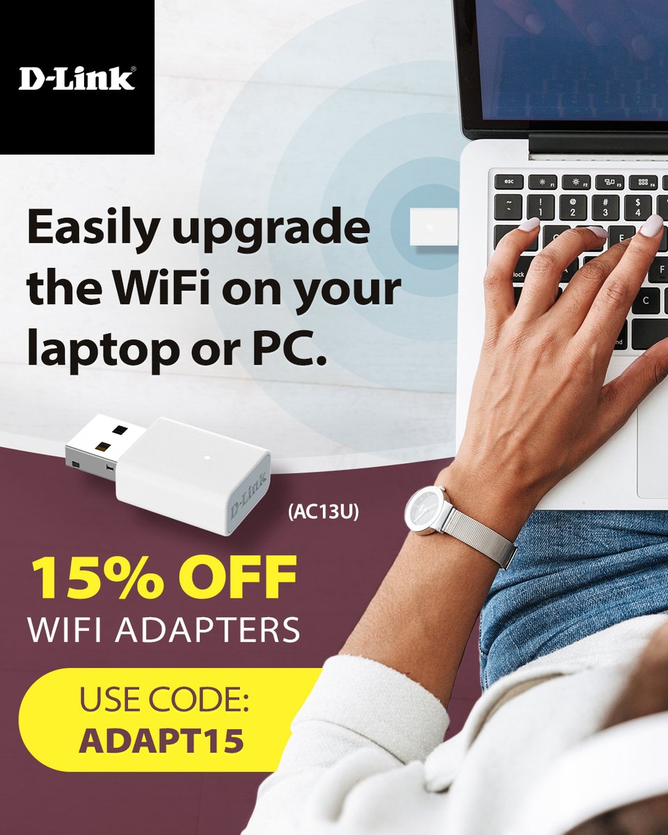 D-Link USA (@dlink) on Twitter photo Need Faster Wi-Fi? Our Wi-Fi Adapter (AC13U) can give your laptop or PC a quick upgrade without breaking the bank!  bit.ly/4iV1cQQ #upgrade #WIFI #wifiadapter Need Faster Wi-Fi? Our Wi-Fi Adapter (AC13U) can give your laptop or PC a quick upgrade without breaking the bank!  bit.ly/4iV1cQQ #upgrade #WIFI #wifiadapter