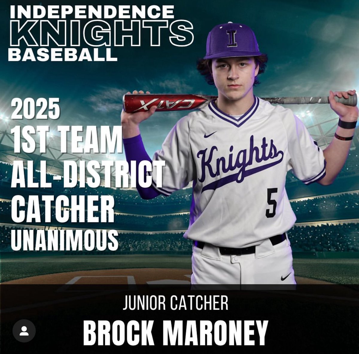 Brock Maroney (@brockmaroney10) on Twitter photo i’d like to thank my teammates, and coaches that helped me through this season, and earn 11-5A 1st team catcher. couldn’t do it without them.
<a href="/INPOWERIQ/">Athletics Performance</a> <a href="/FiveToolTexas/">✭Five Tool Texas✭</a> <a href="/PerfectGameUSA/">Perfect Game USA</a> <a href="/IHS_knightsBB/">IHSKnightsBaseball</a> <a href="/CoachNickStokes/">Coach Nick Stokes</a> <a href="/joshlharden/">Coach Josh Harden</a> <a href="/PBRTournaments/">Prep Baseball Tournaments</a> <a href="/SCSMITH_13/">Coach SCSmith</a> <a href="/TheLabTX/">The Lab</a> i’d like to thank my teammates, and coaches that helped me through this season, and earn 11-5A 1st team catcher. couldn’t do it without them.
<a href="/INPOWERIQ/">Athletics Performance</a> <a href="/FiveToolTexas/">✭Five Tool Texas✭</a> <a href="/PerfectGameUSA/">Perfect Game USA</a> <a href="/IHS_knightsBB/">IHSKnightsBaseball</a> <a href="/CoachNickStokes/">Coach Nick Stokes</a> <a href="/joshlharden/">Coach Josh Harden</a> <a href="/PBRTournaments/">Prep Baseball Tournaments</a> <a href="/SCSMITH_13/">Coach SCSmith</a> <a href="/TheLabTX/">The Lab</a>