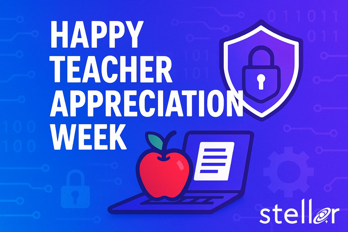 StellarTechInc's tweet image. Teachers are the original firewalls—protecting, empowering &amp;amp; inspiring us every step of the way. 🔐📘

This #TeacherAppreciationWeek, tag a teacher who helped shape your journey. Let’s give them the thanks they deserve! 💙🍎

#ThankATeacher #Cybersecurity #StellarTech
