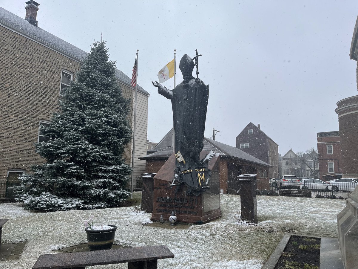 Sorry, but that's just how we are... We take our adoration of the papacy and Catholic Church seriously in Chicago.