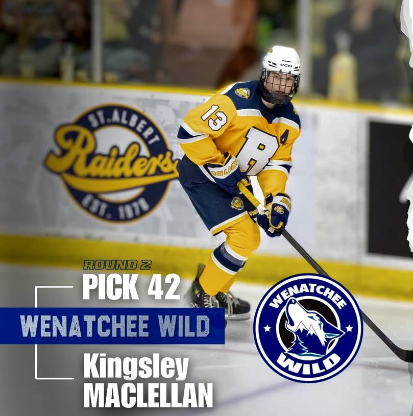 Kingsley MacLellan - Drafted!

Selected 42nd overall by the Wenatchee Wild in the WHL Draft.

Congratulations Kingsley!